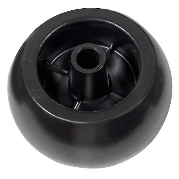 WHEEL-DECK, 5X3.25, SMOOTH, BLACK 4.93" x4.93" x3.58"